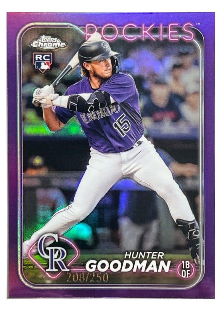 2024 Topps Chrome Base Set Hunter Goodman #99 card