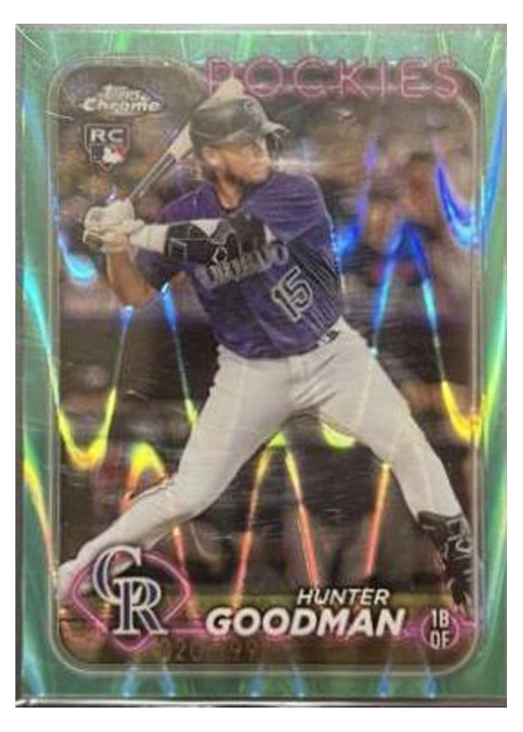 2024 Topps Chrome Base Set Hunter Goodman #99 card