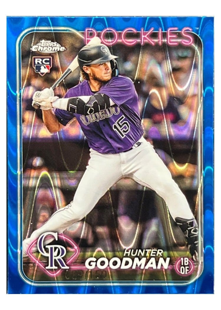 2024 Topps Chrome Base Set Hunter Goodman #99 card