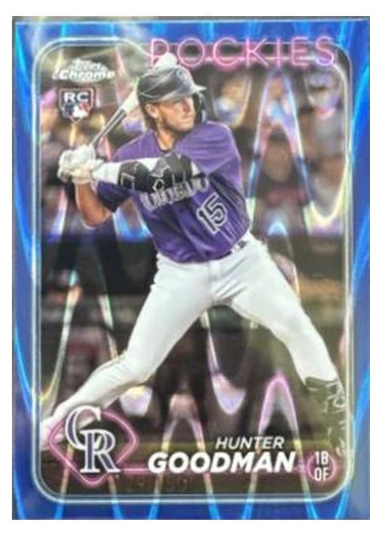 2024 Topps Chrome Base Set Hunter Goodman #99 card
