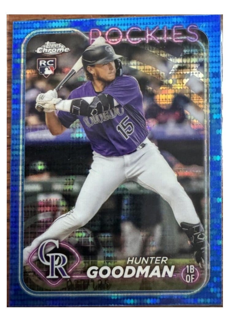 2024 Topps Chrome Base Set Hunter Goodman #99 card