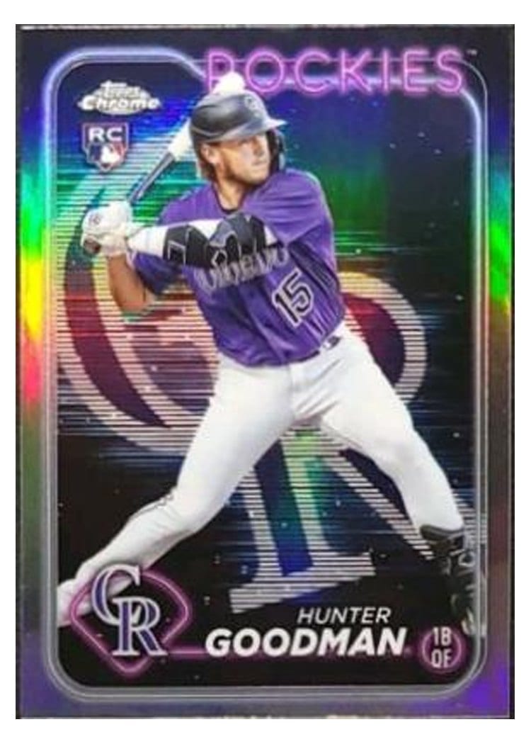 2024 Topps Chrome Base Set Hunter Goodman #99 card