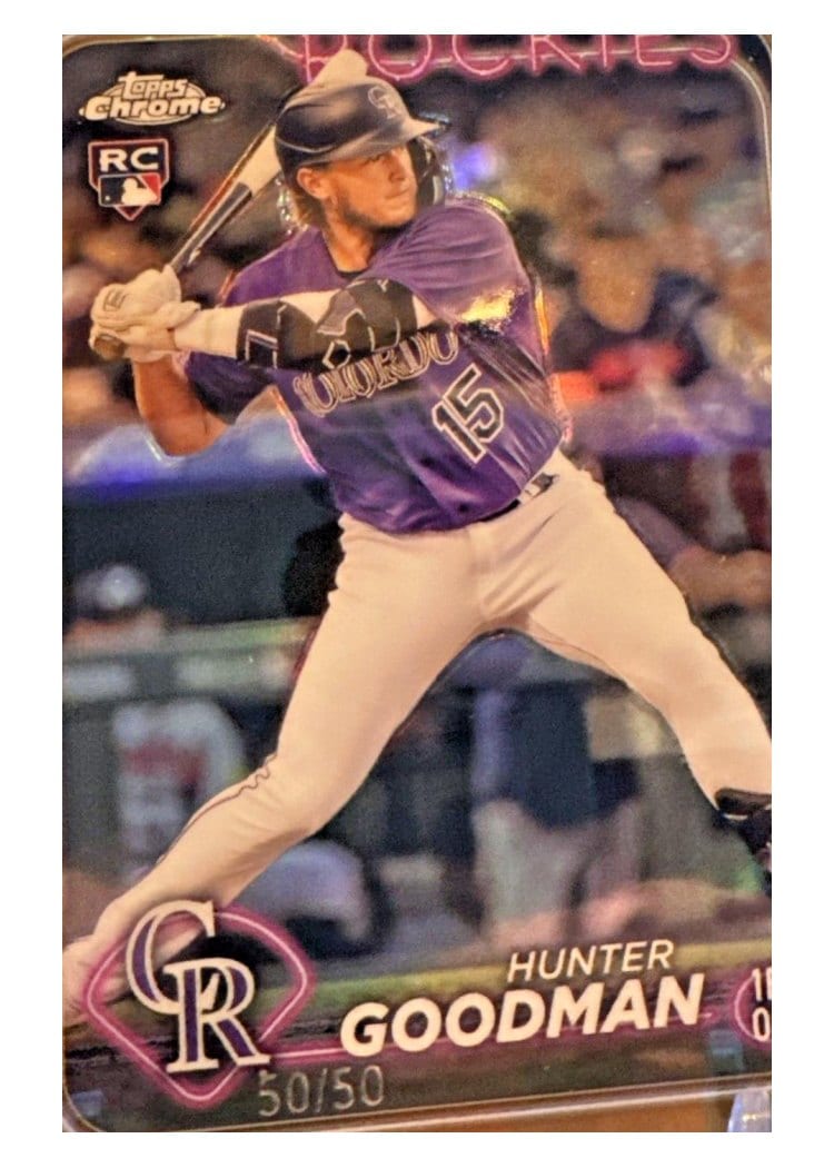2024 Topps Chrome Base Set Hunter Goodman #99 card