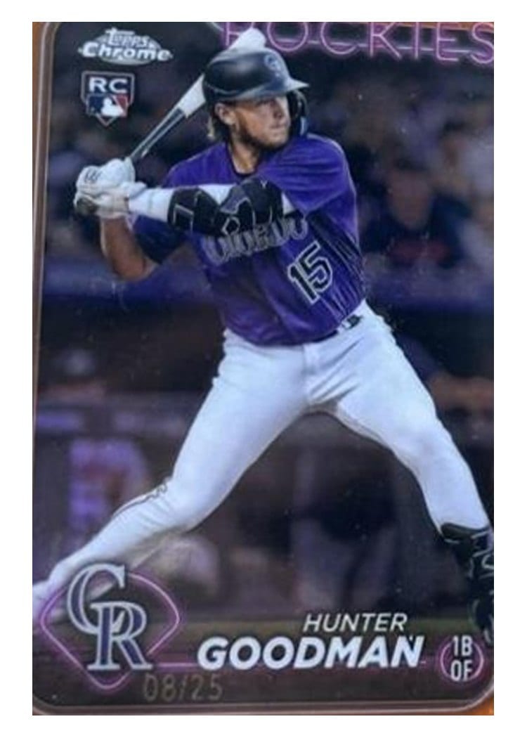 2024 Topps Chrome Base Set Hunter Goodman #99 card