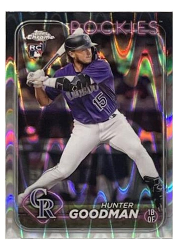 2024 Topps Chrome Base Set Hunter Goodman #99 card