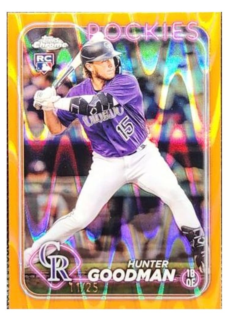 2024 Topps Chrome Base Set Hunter Goodman #99 card