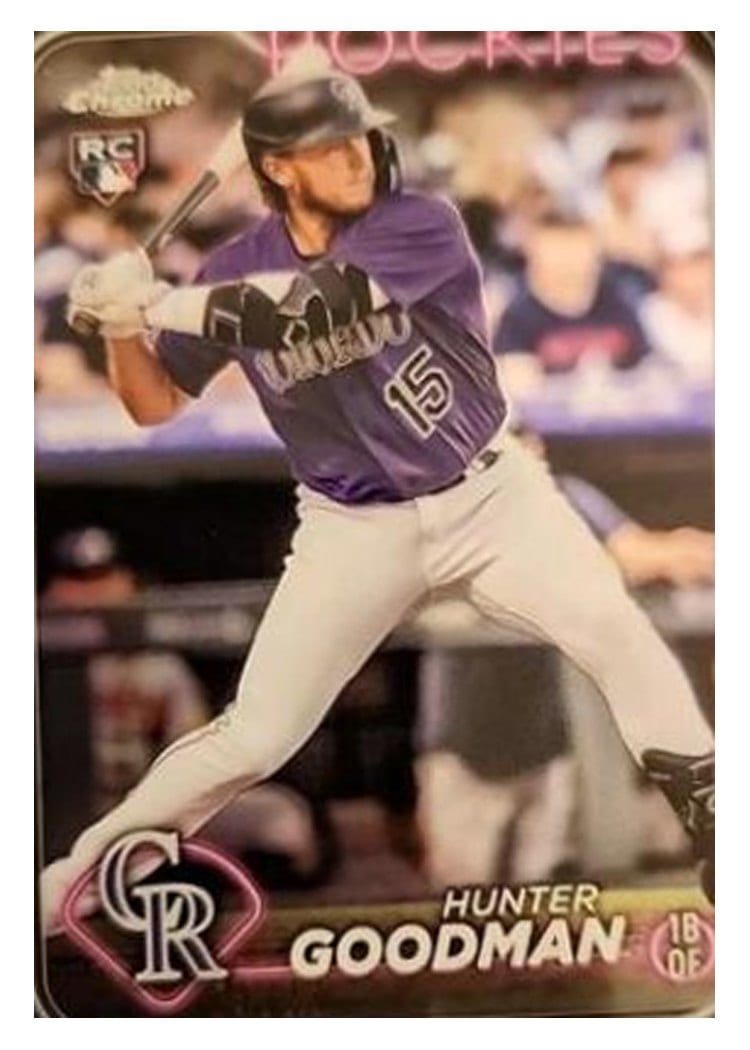 2024 Topps Chrome Base Set Hunter Goodman #99 card
