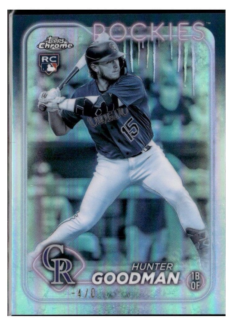 2024 Topps Chrome Base Set Hunter Goodman #99 card