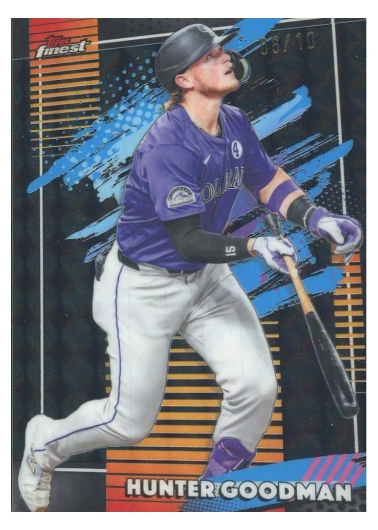 2026 Topps Finest Hunter Goodman Black Geometric Refractor #155 card