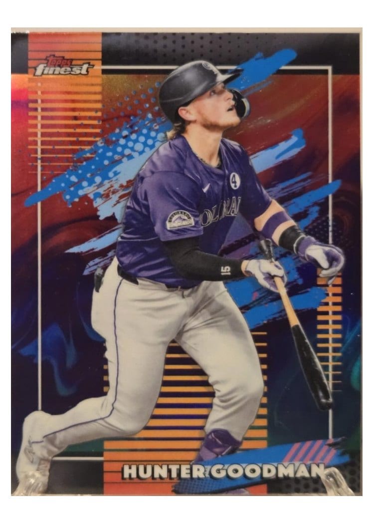 2026 Topps Finest Hunter Goodman Oil Spill Refractor #155 card