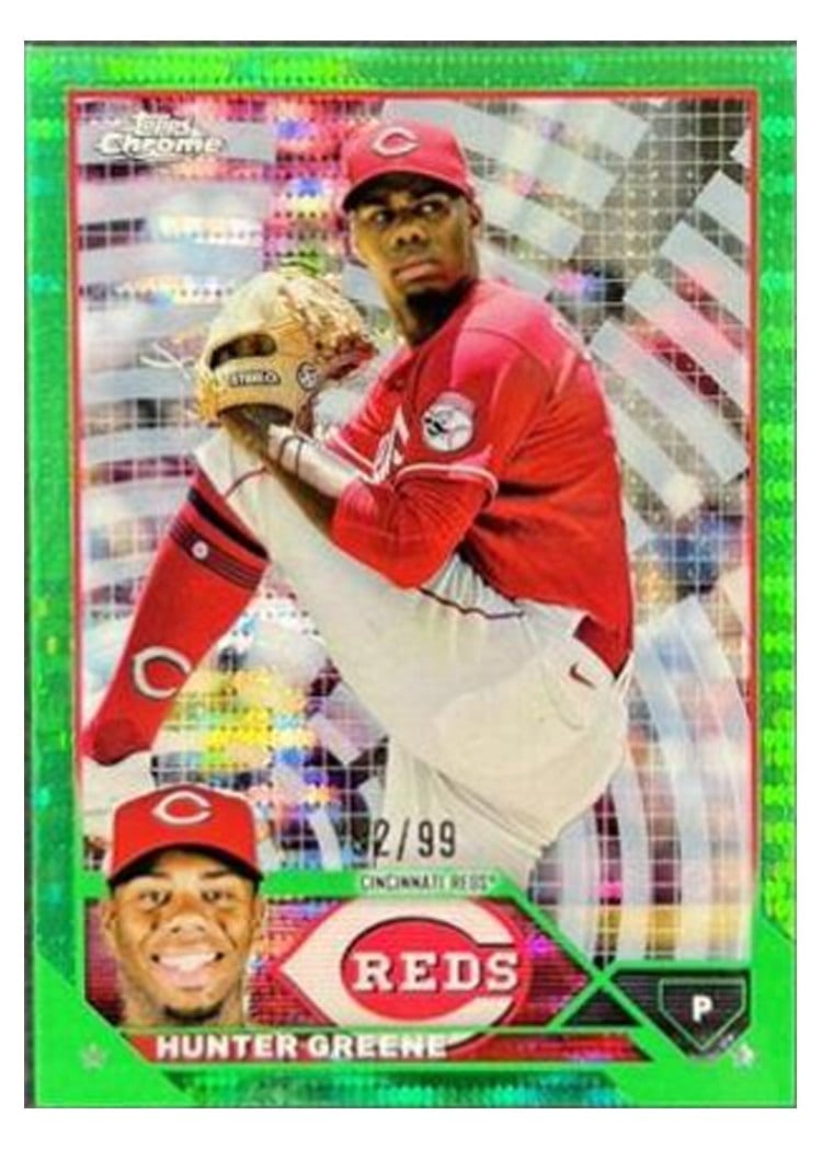2023 Topps Chrome Base Set Hunter Greene #40 card