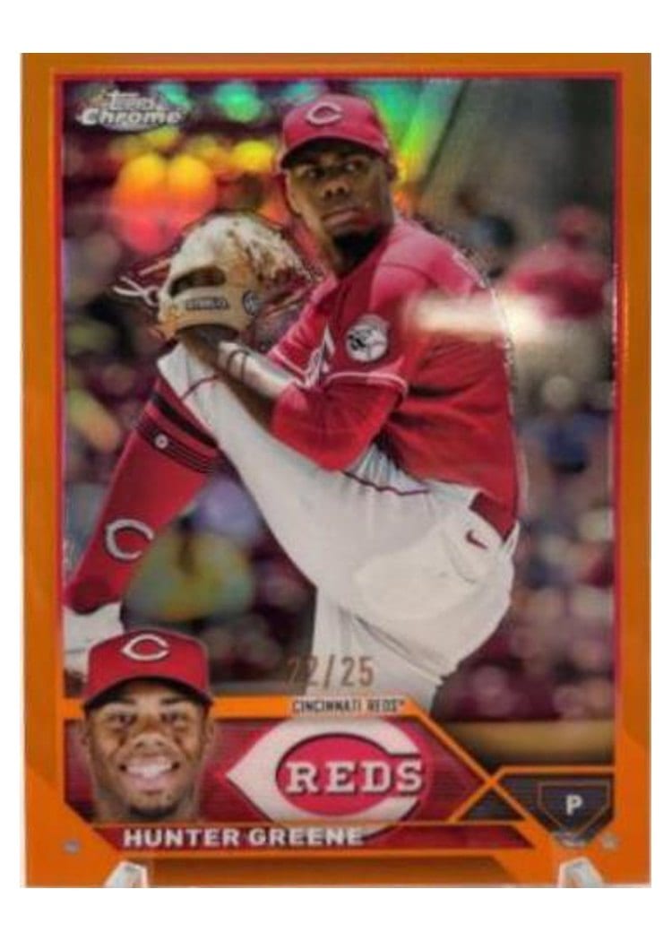 2023 Topps Chrome Base Set Hunter Greene #40 card