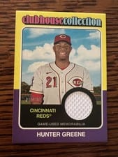2024 Topps Heritage Clubhouse Collection Relic Hunter Greene #CCR-HG card