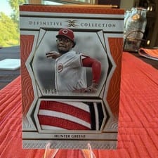 2025 Topps Definitive Collection Jumbo Relic Collection Hunter Greene #DJRC-HG card