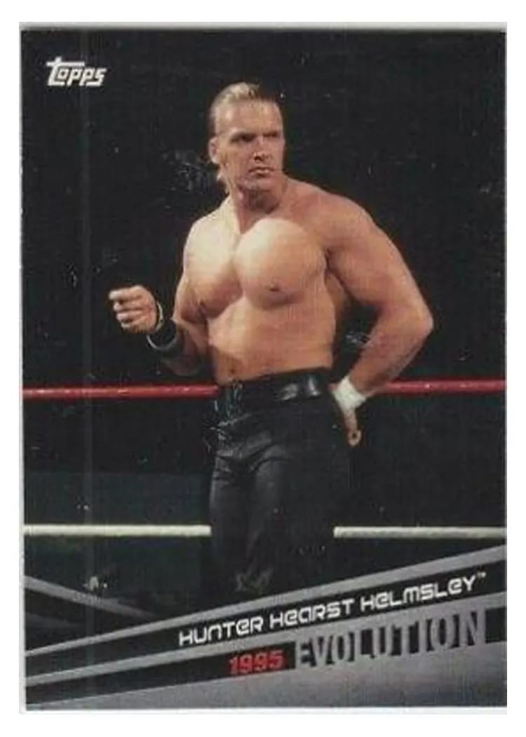 2018 Topps WWE Evolution Hunter Hearst Helmsley #E-41 card