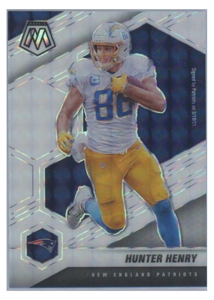 2021 Panini Mosaic Base Set Hunter Henry #138 card