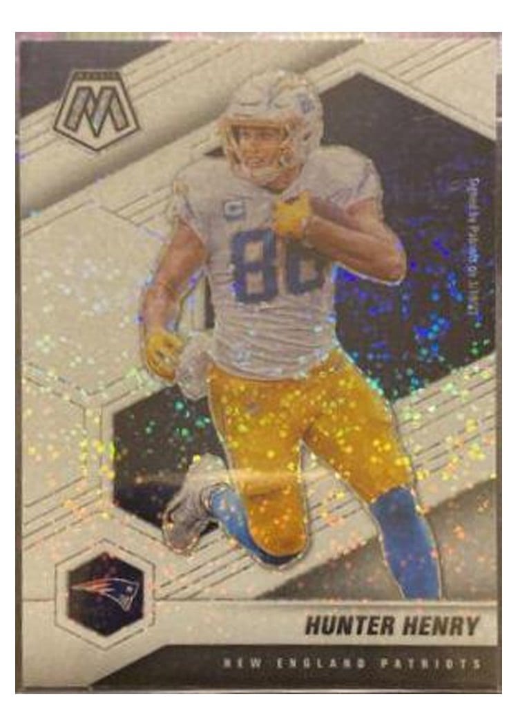 2021 Panini Mosaic Base Set Hunter Henry White Sparkle #138 card