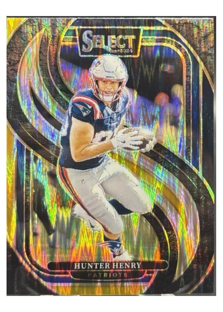 2024 Panini Select Base Set Hunter Henry Black Prizm #160 card