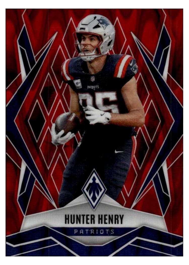 2025 Panini Phoenix Base Set Hunter Henry Red Seismic #97 card