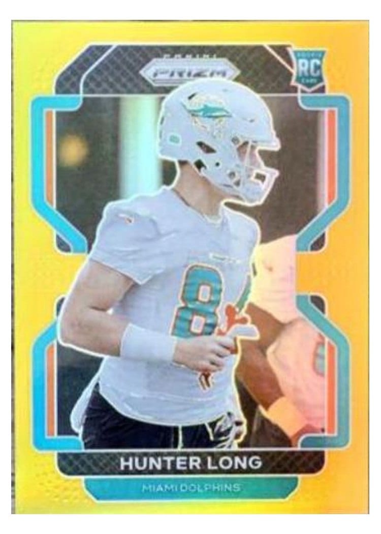 2021 Panini Prizm Base Set Hunter Long #414 card