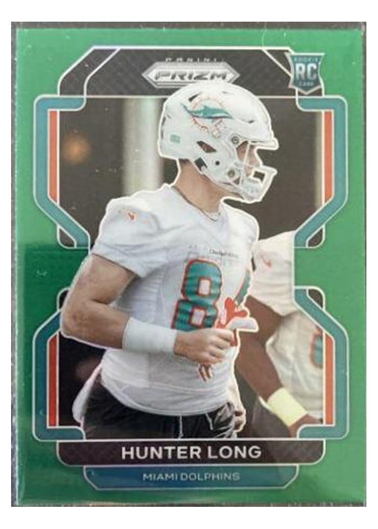 2021 Panini Prizm Base Set Hunter Long Green Prizm #414 card