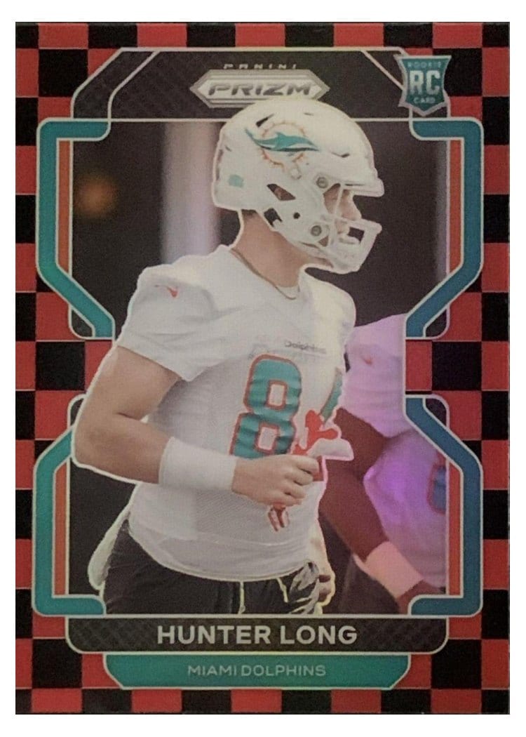 2021 Panini Prizm Base Set Hunter Long Red Prizm #414 card