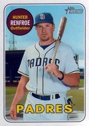 2018 Topps Heritage Base Set Hunter Renfroe #198 card