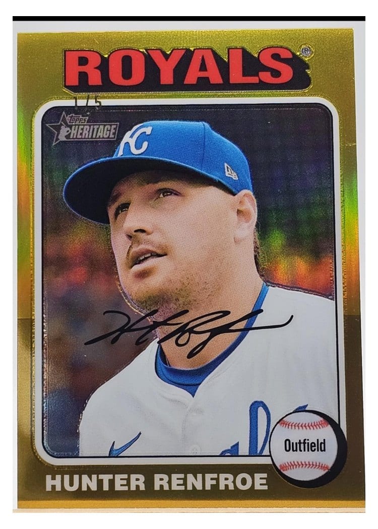2024 Topps Heritage Base Set Hunter Renfroe #592 card