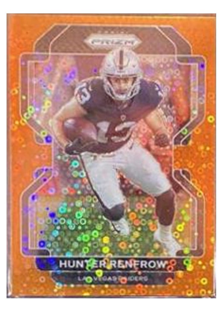 2021 Panini Prizm Base Set Hunter Renfrow Orange Disco Prizm #176 card