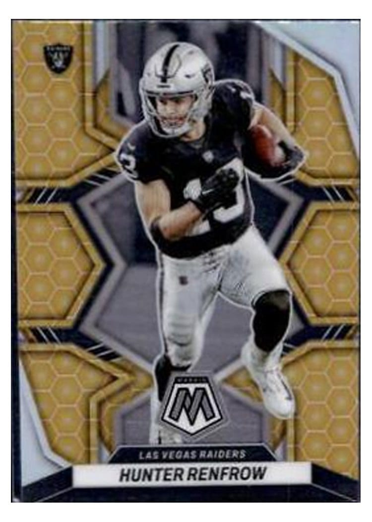 2022 Panini Mosaic Base Set Hunter Renfrow #118 card