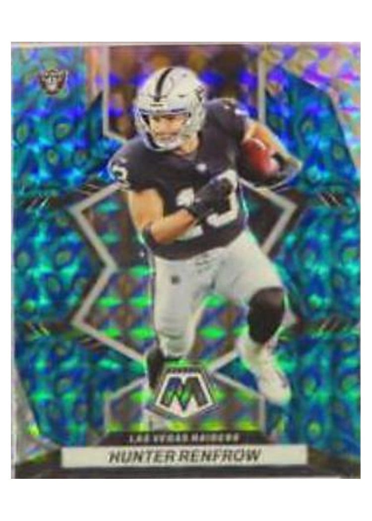 2022 Panini Mosaic Base Set Hunter Renfrow Choice Peacock #118 card