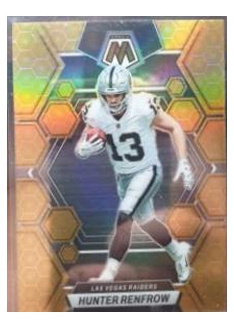 2023 Panini Mosaic Base Set Hunter Renfrow Honeycomb #121 card