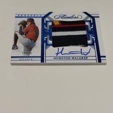 2024 Panini Flawless Draft Patch Autographs (Horizontal) Hurston Waldrep #DPH-HW