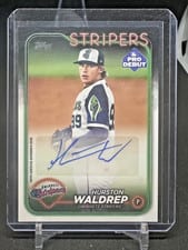 2024 Topps Pro Debut Autographs Hurston Waldrep #PD-83 card