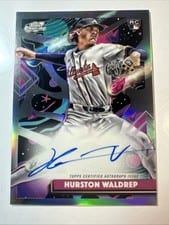 2025 Topps Cosmic Chrome Cosmic Chrome Autographs Hurston Waldrep #CCA-HW card