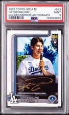 2025 Topps Update Real One Golden Mirror Autographs Hyeseong Kim #573