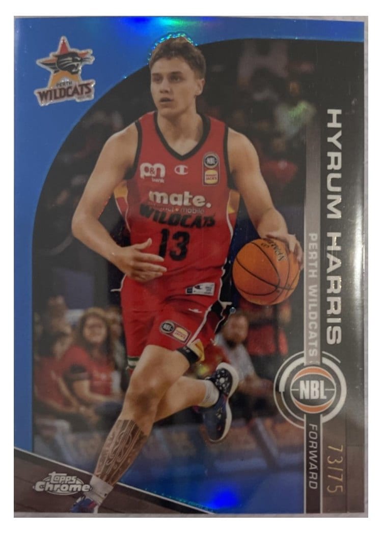 2023-24 Topps Chrome NBL Base Set Hyrum Harris #66 card