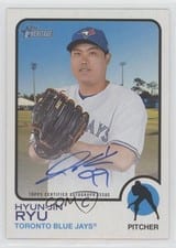 2022 Topps Heritage Real One Autographs Hyun-Jin Ryu #ROA-R card