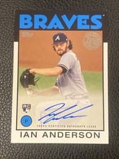 2021 Topps Update 1986 Topps Autographs Ian Anderson #86B-IA card