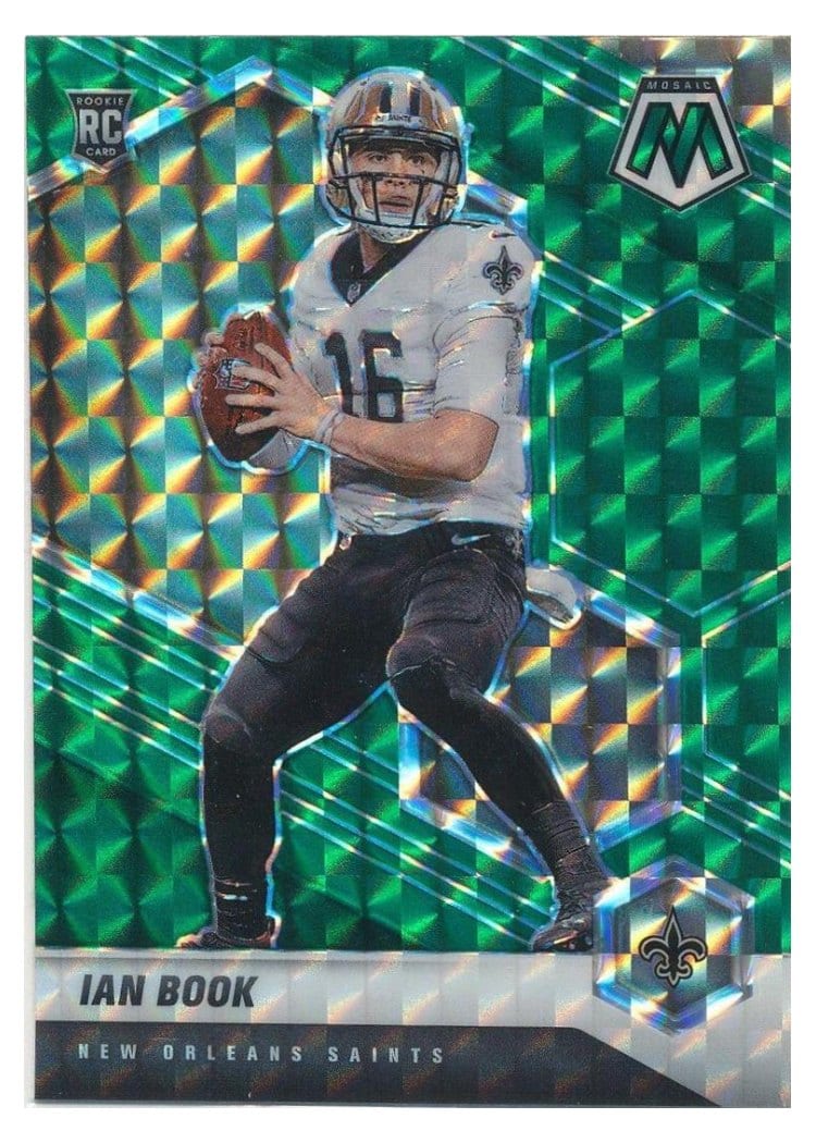 2021 Panini Mosaic Base Set Ian Book Green Fluorescent #327 card