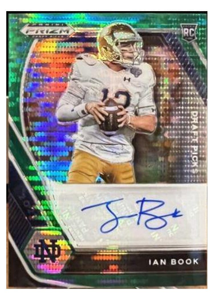 2021 Panini Prizm Base Set Ian Book Autograph Purple Pulsar Prizm #357 card