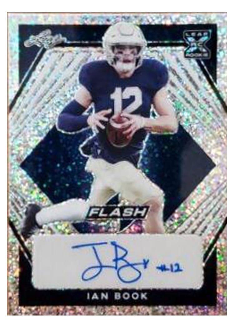 2021 Panini Prizm Base Set Ian Book Autograph Blue Shimmer #357 card