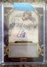 2024 Topps Triple Threads Autograph Single Jumbo Relics Ian Happ #AJR-IH card