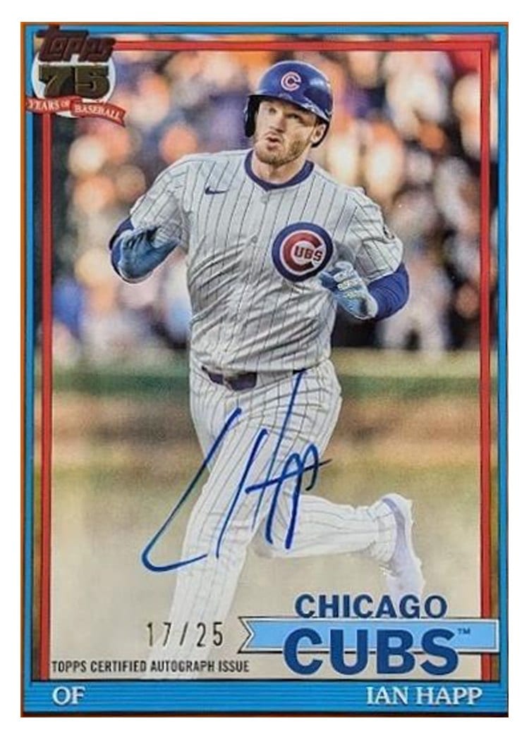 2026 Topps 1991 Topps Autographs Ian Happ Orange #91A-IH card