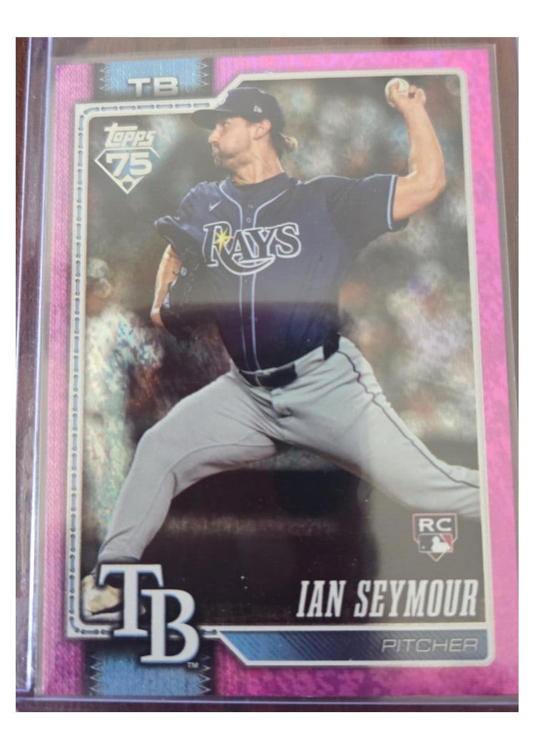 2026 Topps Base Set Ian Seymour Pink Sandglitter #165 card