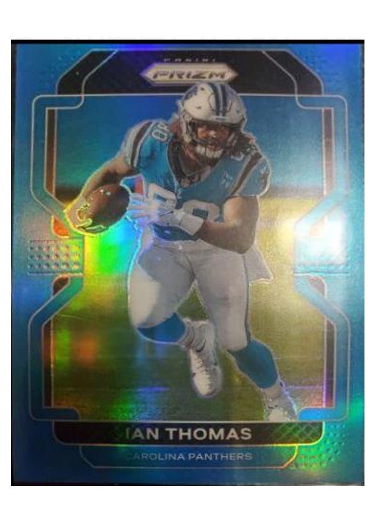 2021 Panini Prizm Base Set Ian Thomas Light Blue Prizm #313 card