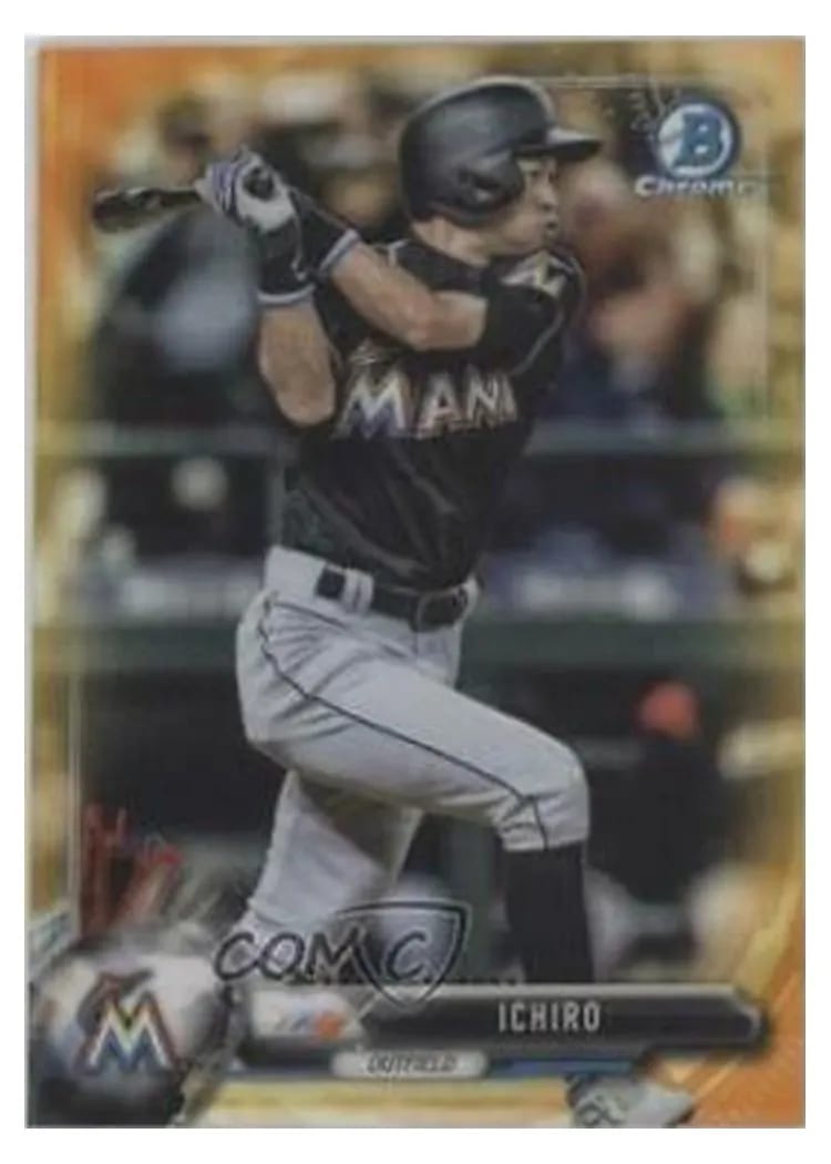 2017 Bowman Chrome Base Set Ichiro #8 card