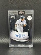 Ichiro 2021 Topps Chrome Black Autographs card