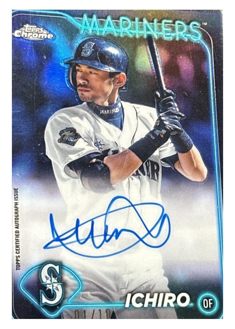 2024 Topps Chrome Chrome Legend Autographs Ichiro #CLA-I card