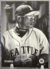 2025 Topps Black & White Base Set Ichiro #91 card